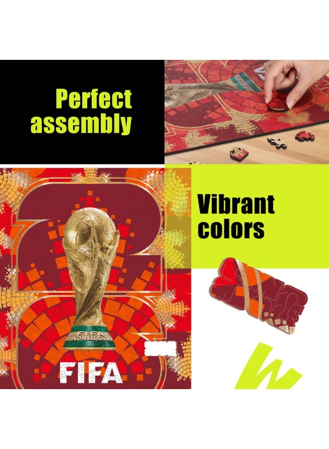FIFA World Cup 2026 Luxury Wooden Puzzle - Canada 300pc Gift Box - Trophy Logo Edition - Image 3
